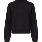 Maglione a collo alto Luke in nero Loulou de saison - donna 