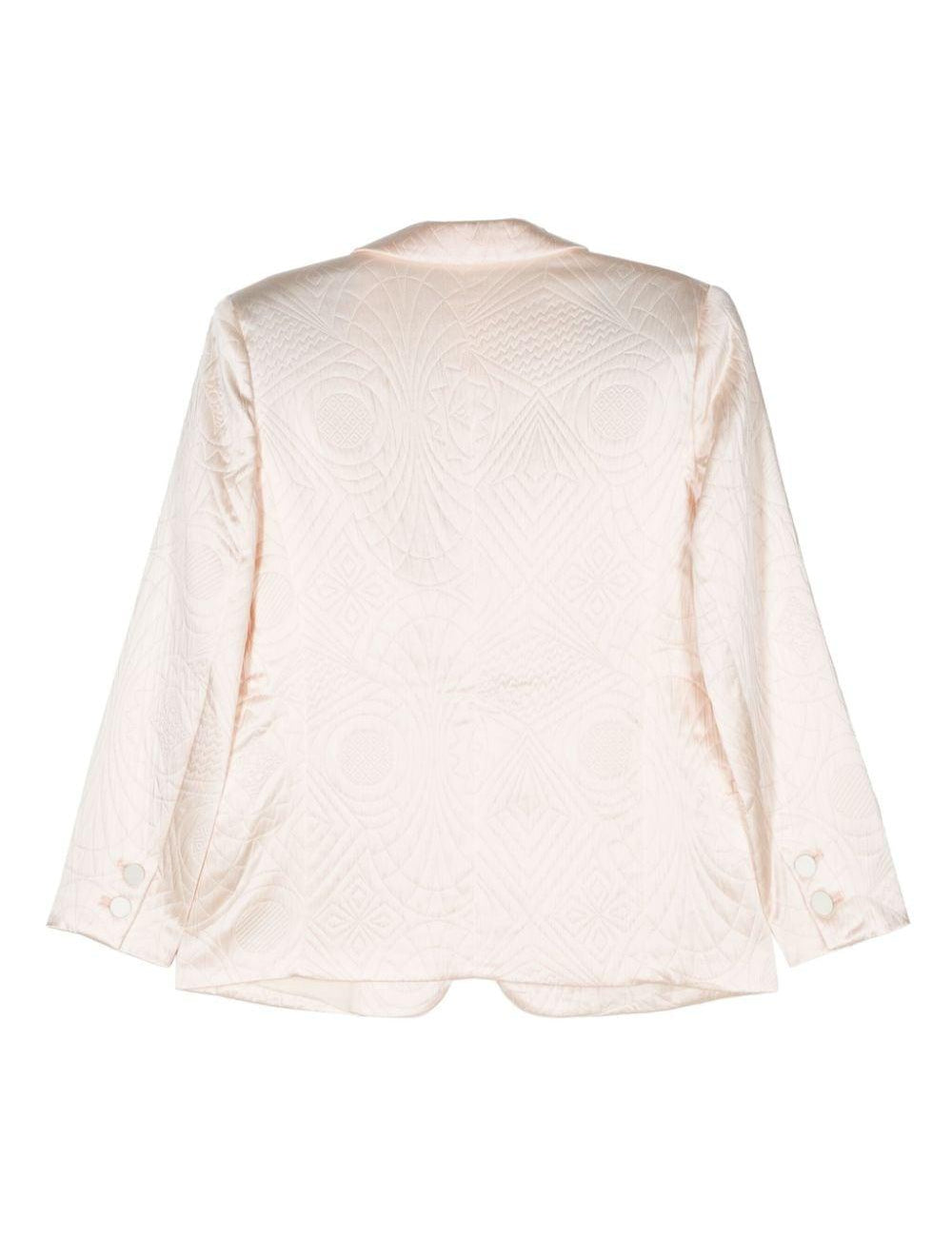 Blazer monopetto trapuntato in bianco Forte forte - donna 