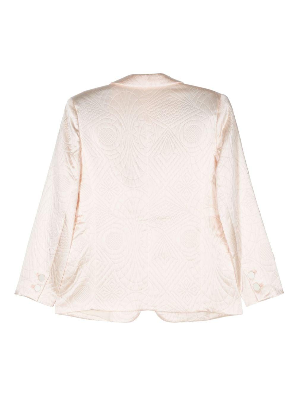 Blazer monopetto trapuntato in bianco Forte forte - donna 