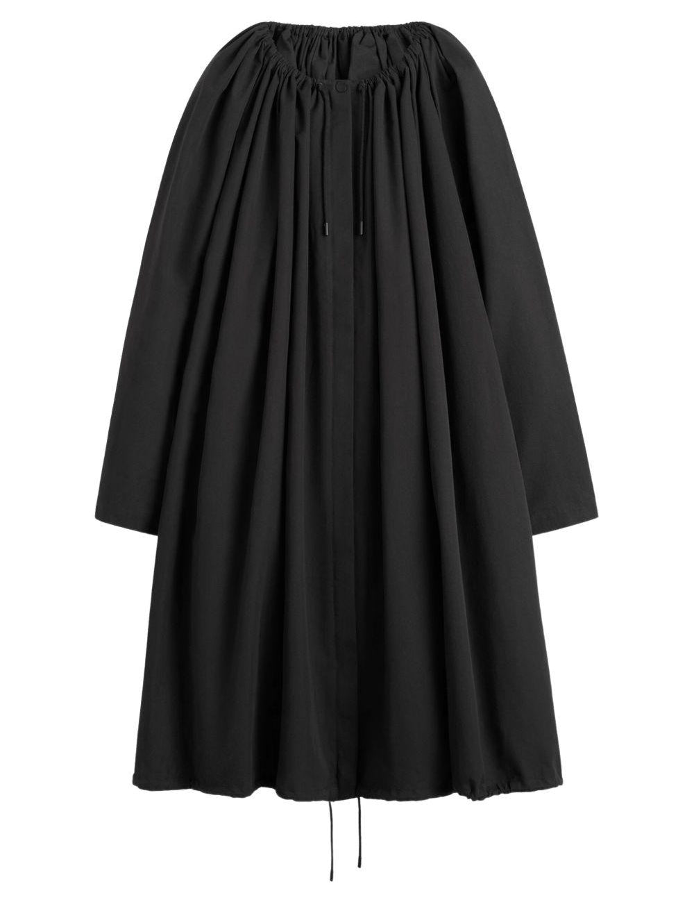 Cappotto con arricciatura in nero Toteme - donna 