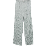 PANTALONI EFFETTO STROPICCIATO IN AZZURRO STAUD - DONNA 