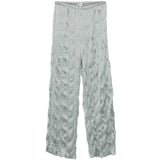 PANTALONI EFFETTO STROPICCIATO IN AZZURRO STAUD - DONNA 