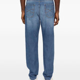 Jeans dritti in blu Brunello cucinelli - uomo 
