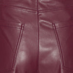 Pantaloni in simil pelle bordeaux Rotate - donna 