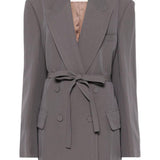Giacca con cintura bless in grigio Dries van noten - donna 