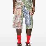 Shorts con stampa bandana multicolore Rhude - uomo 