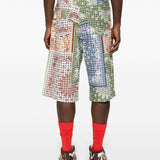 Shorts con stampa bandana multicolore Rhude - uomo 