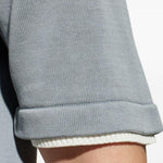 T-shirt in maglia a coste in azzurro Eleventy - uomo 