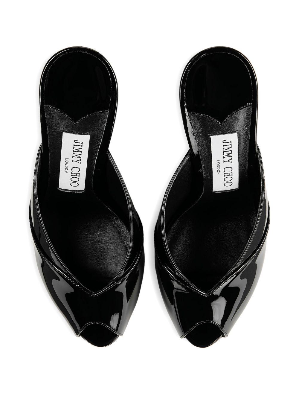 Mules Brigitte con punta aperta in nero Jimmy choo - donna 