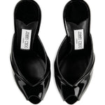 Mules Brigitte con punta aperta in nero Jimmy choo - donna 