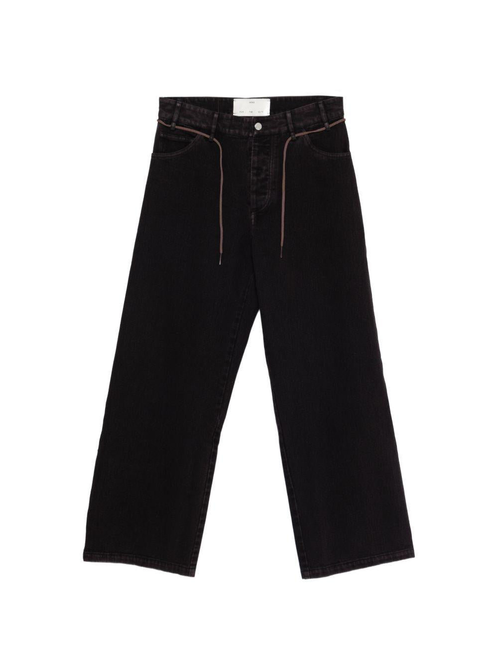 Jeans con coulisse in nero Song for the mute - uomo 
