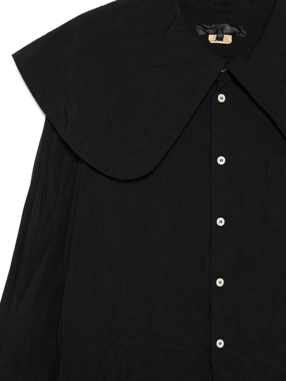 Camicia con colletto oversize in nero Comme des garcons comme des garcons  - donna 