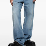 Jeans a gamba dritta Le De-nimes Droit in blu 