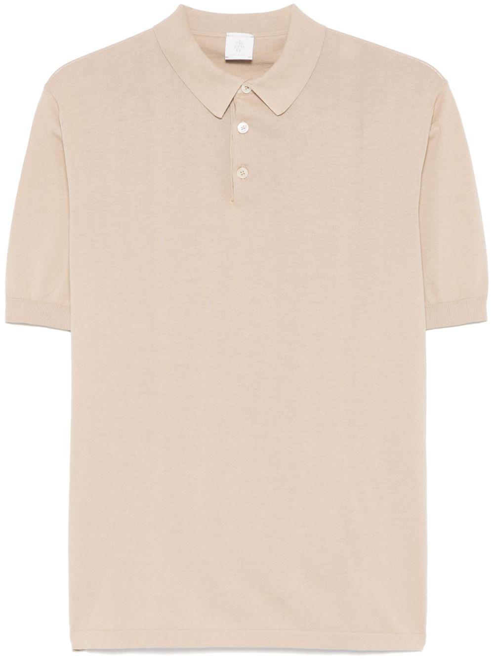 Polo in maglia fine in beige Eleventy - uomo 