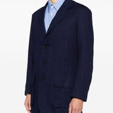 Giacca monopetto in blu Yohji Yamamoto - uomo 