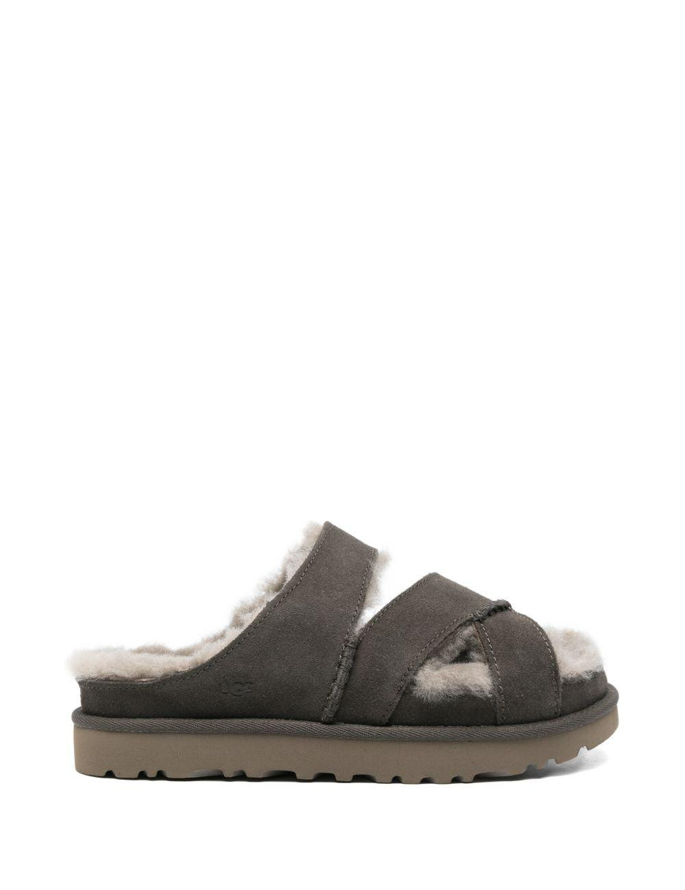 Sandali con cinturini incrociati in verde Ugg - donna 