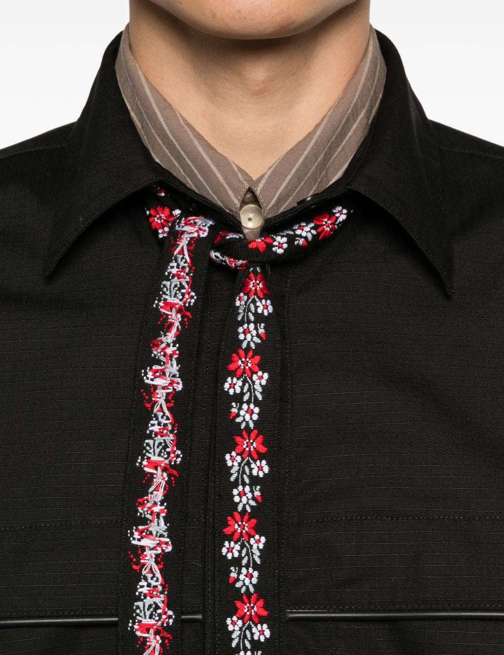 Giacca-camicia Ripstop in nero Gr10k - donna 
