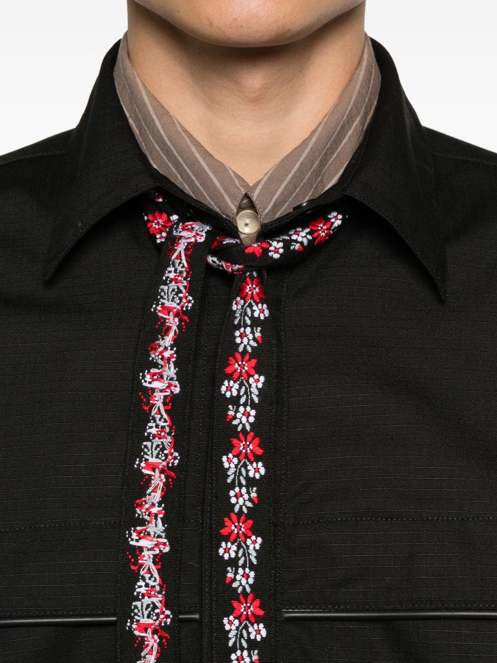 Giacca-camicia Ripstop in nero Gr10k - donna 