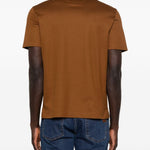 Polo a maniche corte in marrone Zegna - uomo 