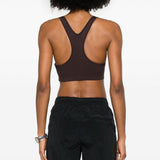 Reggiseno sportivo con logo in marrone Jil Sander - donna 