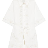 Abito con stampa floreale in bianco Forte forte - donna 