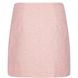 Gonna mini boucle in rosa 