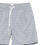 Pantaloncini da bagno con motivo geometrico in blu Eleventy - uomo 