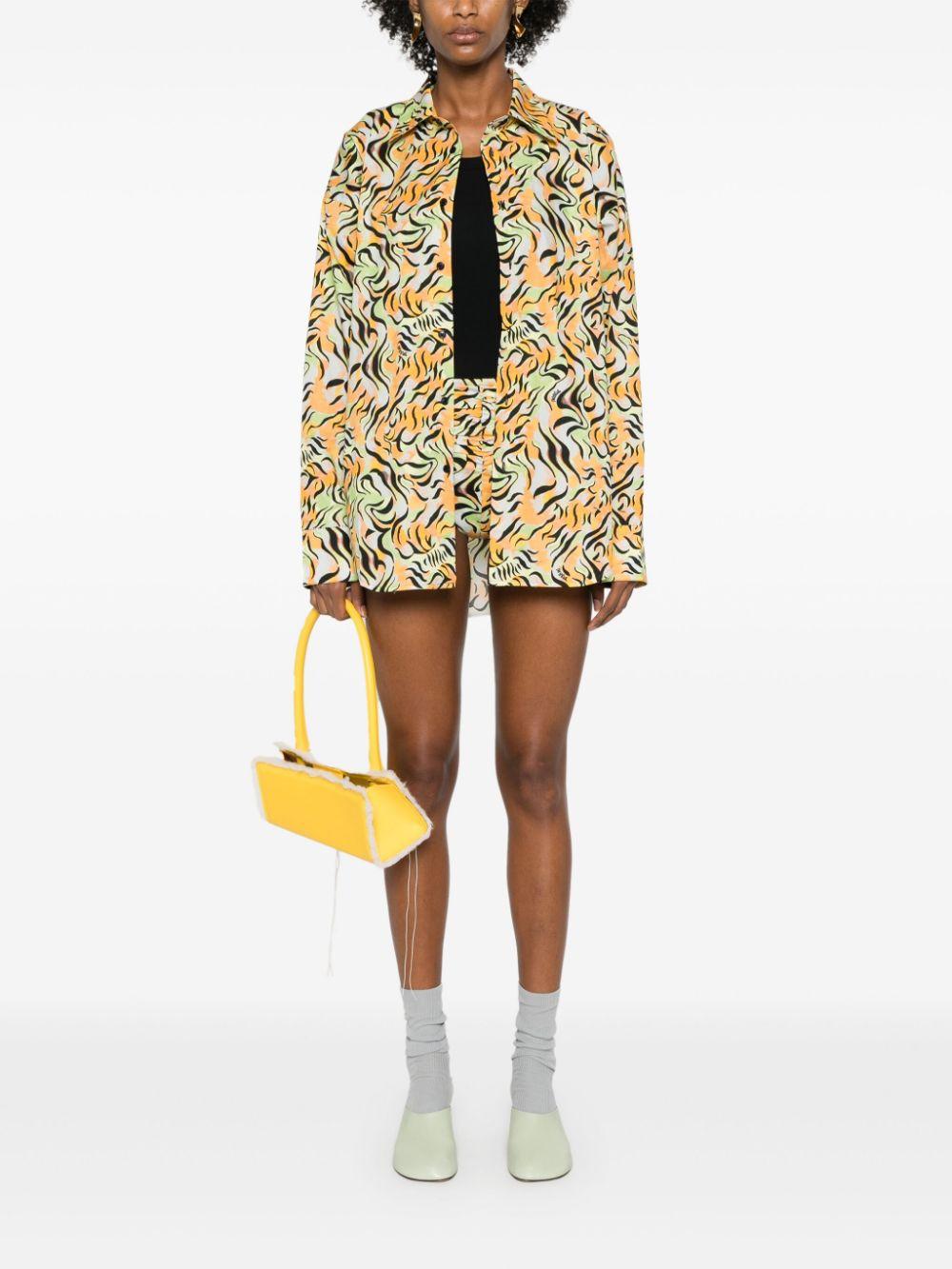 Shorts con stampa grafica in multicolore di Marni - donna 