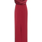 Abito lungo Latifa in borgogna Rhea Costa - donna 