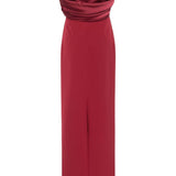 Abito lungo Latifa in borgogna Rhea Costa - donna 