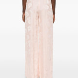 Pantaloni stampa jacquard in rosa Forte Forte - donna 