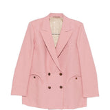 Blazer doppiopetto in rosa Blazé milano - donna 