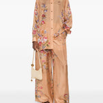 Camicia Patience a fiori in rosa pesca Zimmermann - donna 