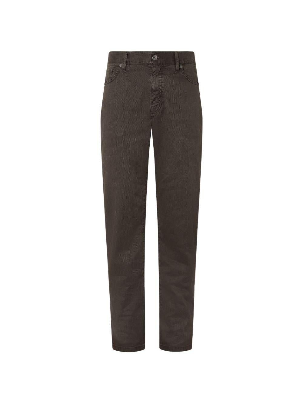 Pantaloni Stretch Roccia in nero Zegna - uomo 