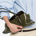 Borsa la passeggiata medium in verde The Attico - donna 