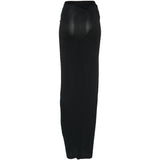 Gonna asimmetrica drappeggiata in nero Rick owens lilies - donna 