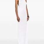 Abito lungo scollo americano Cleo in bianco The Andamane - donna 