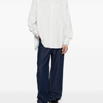 Camicia letro a righe in bianco Jacquemus - uomo 