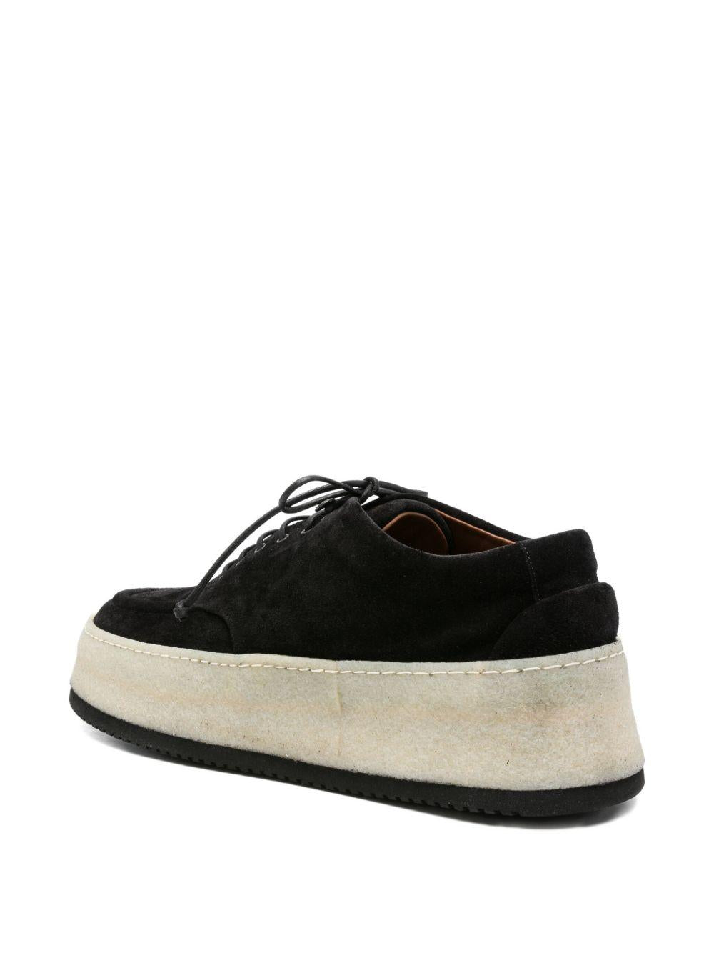 Derby con suola chunky parapana in nero Marsell - uomo 