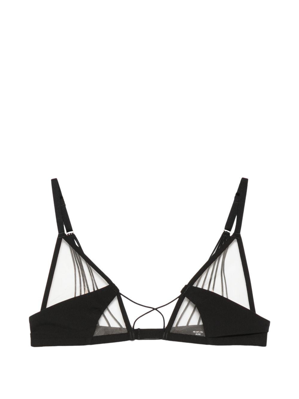 Reggiseno a triangolo in pizzo X Livy Raw District in nero Rick owens - donna 