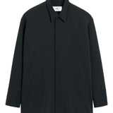 Camicia con abbottonatura nascosta in grigio scuro Ami Paris - uomo 