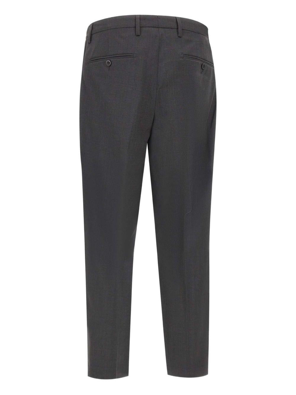 Pantaloni sartoriali in lana con pieghe doppie in grigio Briglia 1949 - uomo 