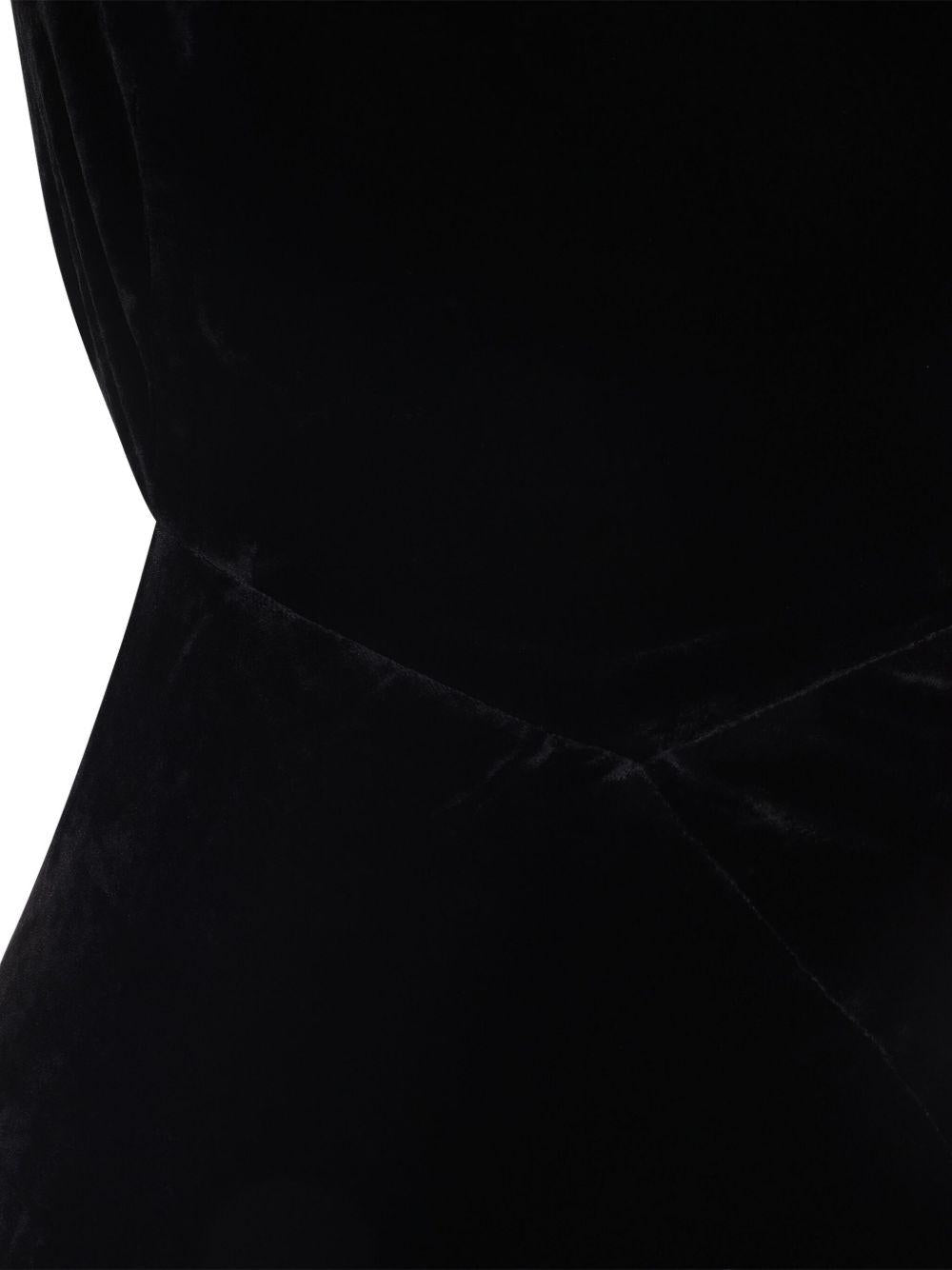 Abito con dettaglio cut-out in nero Rick owens - donna 
