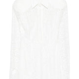 Abito corto a maniche lunghe in bianco Rowen rose - donna 
