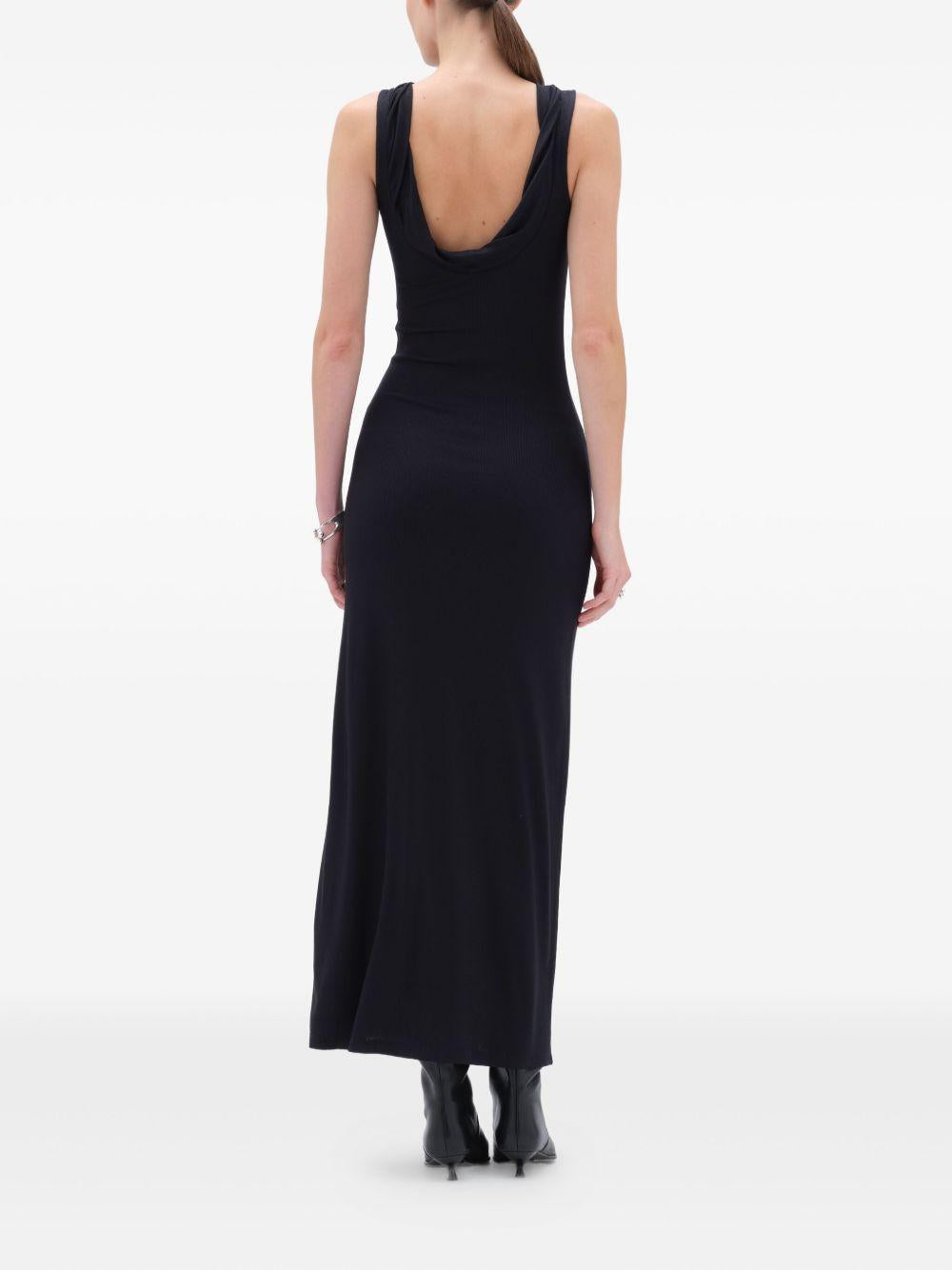 Abito lungo smanicato in nero Remain - donna 