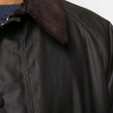 Giacca con chiusura a pressione Bedale in olive Barbour - uomo 