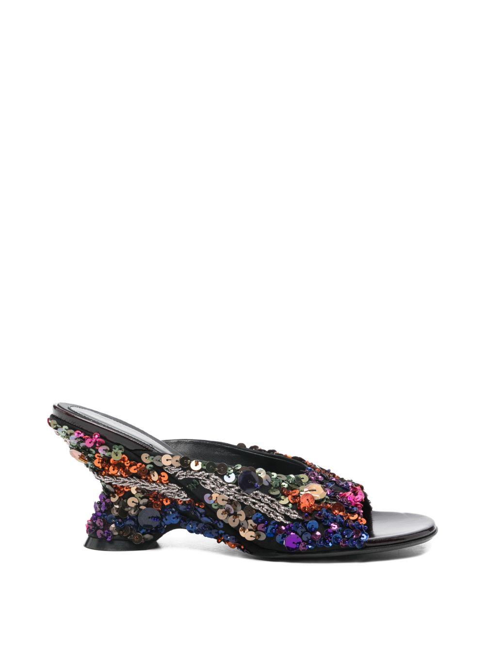 Mules con paillttes multicolore Dries van noten - donna 