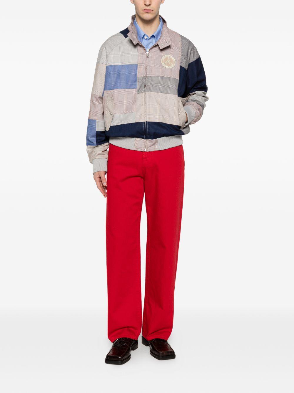 Giacca patchwork con zip multicolore Kidsuper x mercedes benz - uomo 