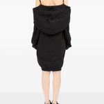 Abito con spalle scoperte in nero Mm6 maison margiela - donna 