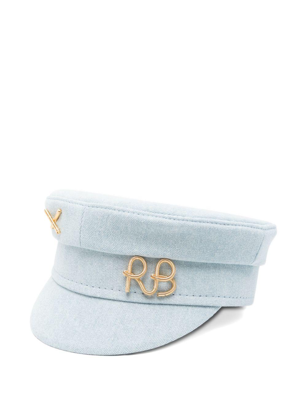Cappello baker boy in denim in blu Ruslan baginskiy - donna 